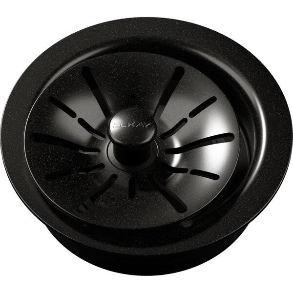 Quartz Perfect Drain 3-1/2" Polymer Disposr Flange w/ Removable Baskt Strnr, Rubber Stopper Caviar
